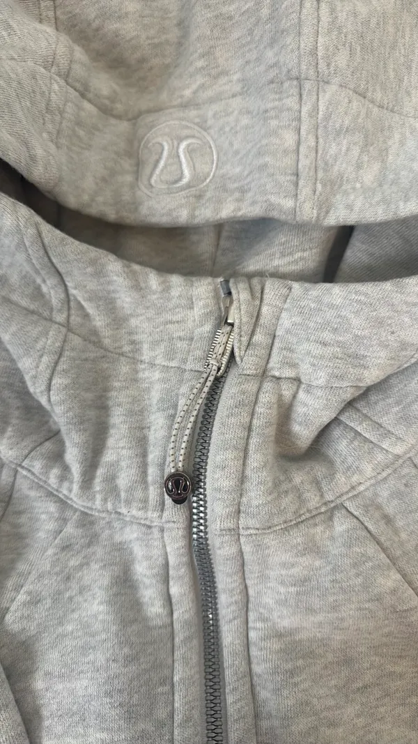 Grey Lululemon Scuba Full-Zip Hoodie 6 - Image 3