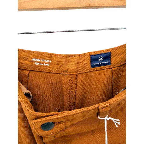 AG Adriano Goldschmied Renn Utility‎ High Rise Barrel Cargo Pants Clay 28 NWT - Image 10