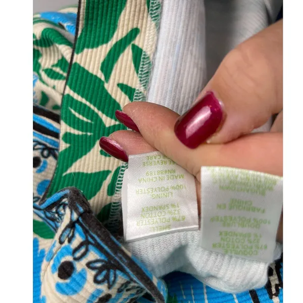 Lilly Pulitzer Layton Sea Oat Ikatty Ikat Engineer Print Shift Dress Size Medium - Image 10