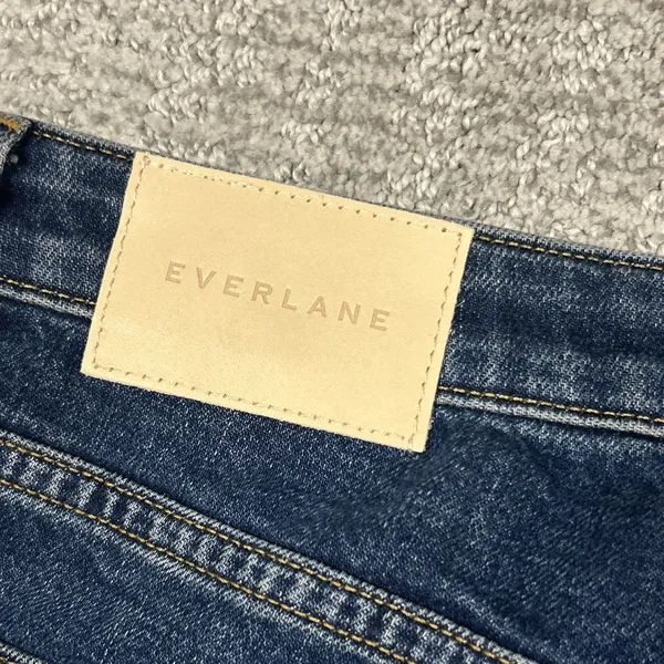 Everlane The Curvy Cheeky Straight Jeans Womens 30R High Rise Blue Denim New - Image 9