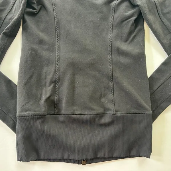 Lululemon Nice Asana Jacket Black Size 4 Long Full Zip Luon Travel Layer Outdoor - Image 10
