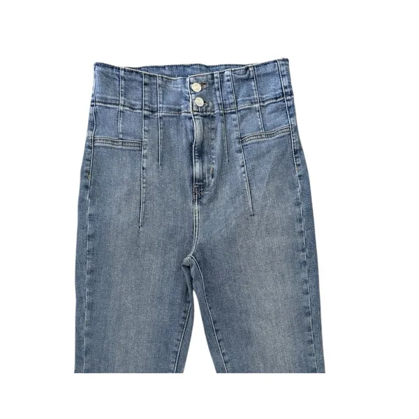 We The Free People 29 X 33 Jayde Flare Blue Jeans Boho 60s Retro Disco OB1184972 - Image 3