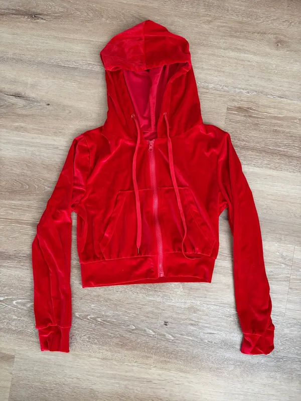 Juicy Couture Red Velour Set - Image 3
