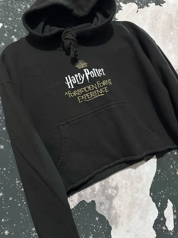 Harry Potter Forbidden Forest Experience Crop Hoodie - Image 7