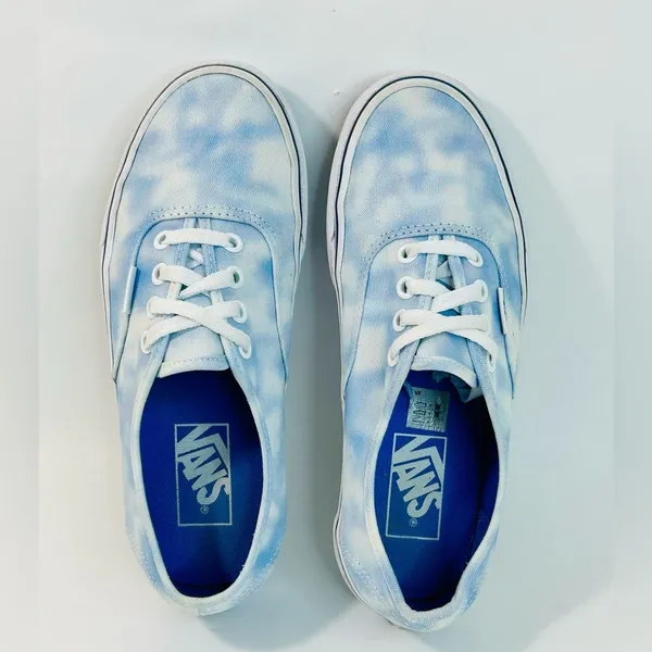 Vans Authenitc Tie Dye Blue and White size 6.5 - Image 6