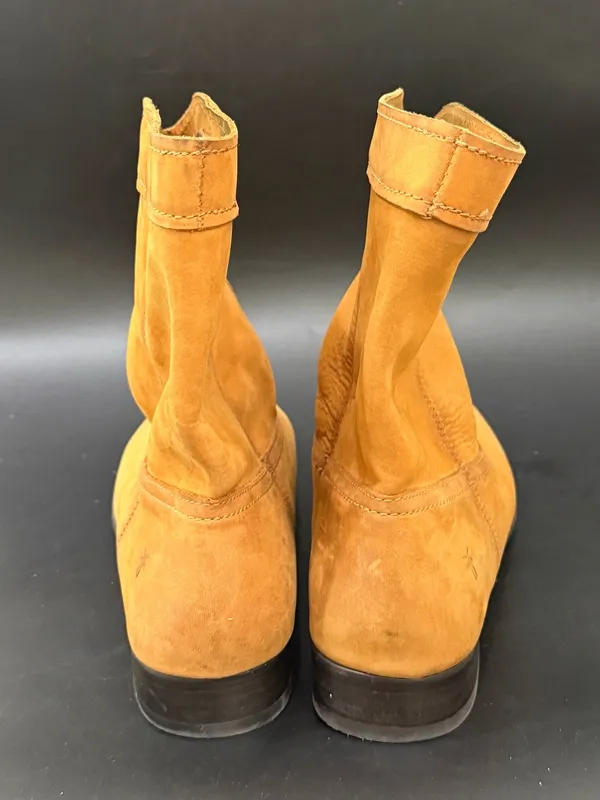 FRYE Cognac Cara Roper Mid Calf Pull On Boots Size 9 - Image 5