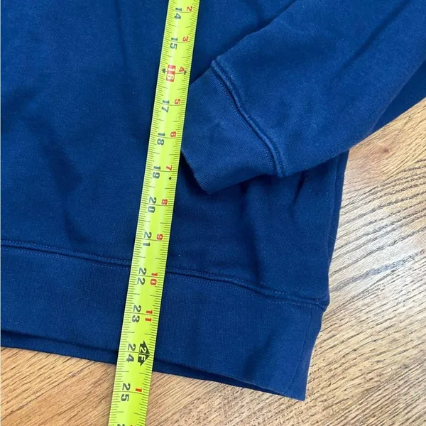 Land’s End Serious Sweats Striped Long Sleeve Collared Pullover Sweatshirt - Image 9