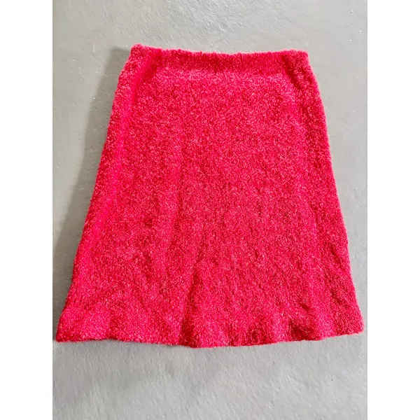 Y2K Cherry Red Fuzzy Knit 3 Piece Set Holiday Party Perfect Size S/M - Image 10