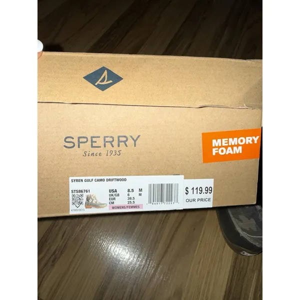 Sperry Syren Gulf Camo Driftwood Women's 8.5‎ Top-Sider Duck Boots green Tan - Image 7