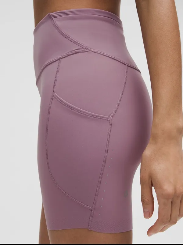 Lululemon NWT Fast and Free High-Rise Short 6" 5 Pocket lavender lux - Image 6