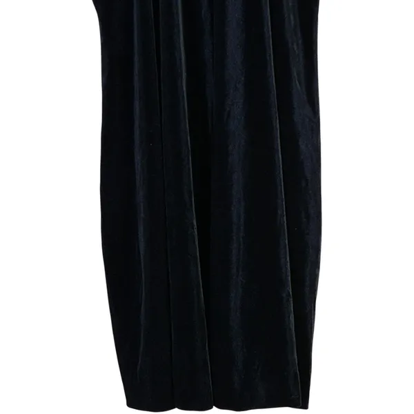 Kaari Blue Womens Glam Beaded Velvet Dress Black Cocktail Evening Event Size L - Image 4