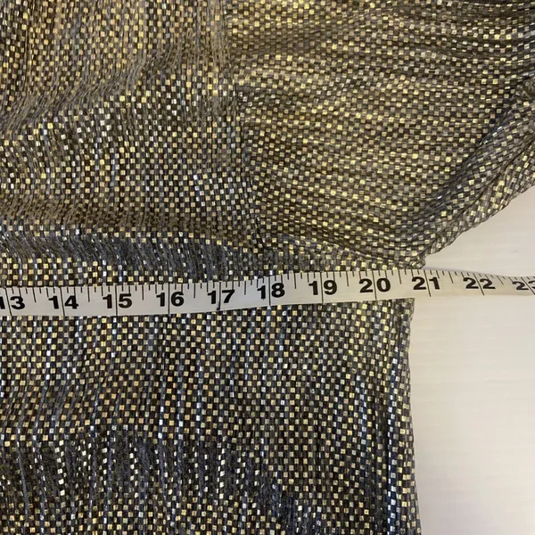 Anthropologie X Sabina Musayev Dress‎ Size M Eugine Gold Gray Accordian Tie Date - Image 12