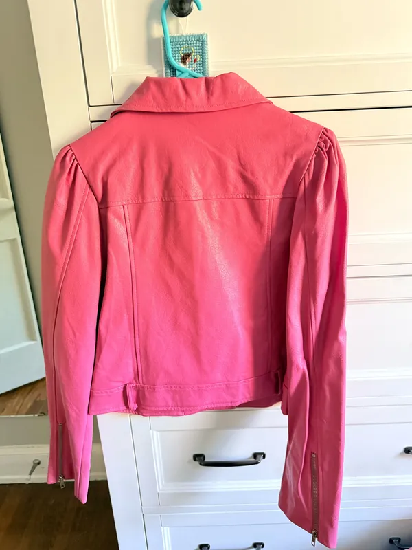 Pink Leather Jacket - Image 2
