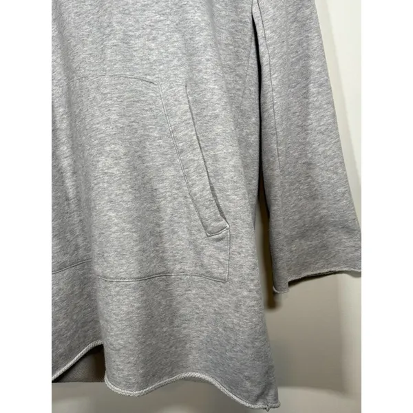 ATHLETA‎ Sweatshirt Cotton Blend Hoodie Grey Long Athleisure Workout Size Small - Image 4