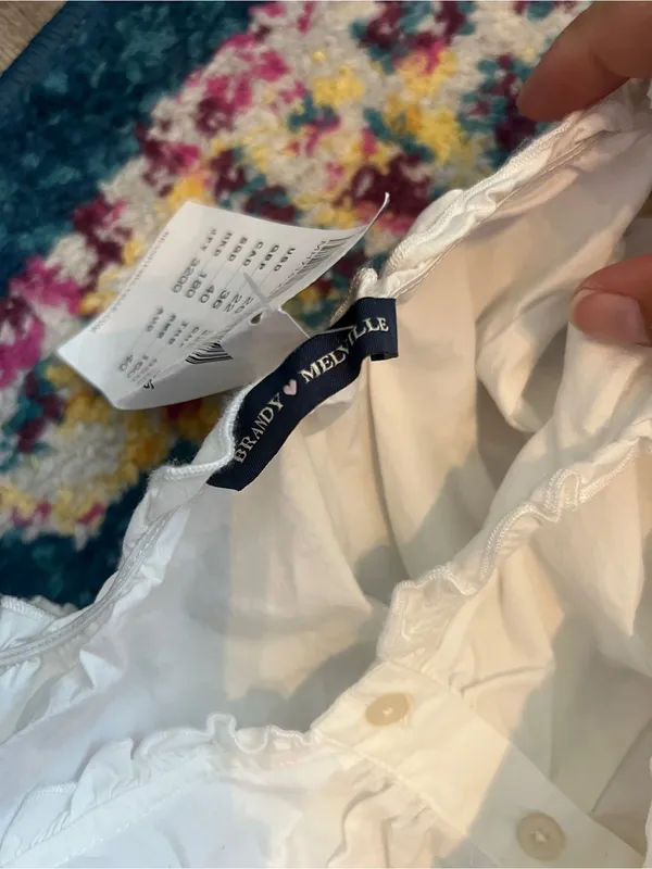 NWT Brandy Melville white Elena top small - Image 10