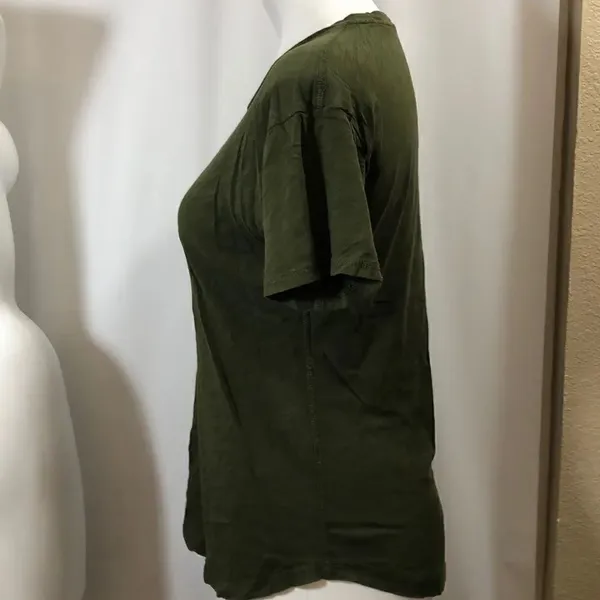 Madewell army green short sleeve T-shirt - Image 5