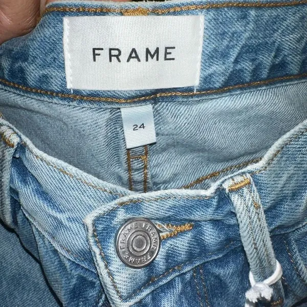 FRAME NWT High Rise Bermuda Jean Shorts‎ - Image 6