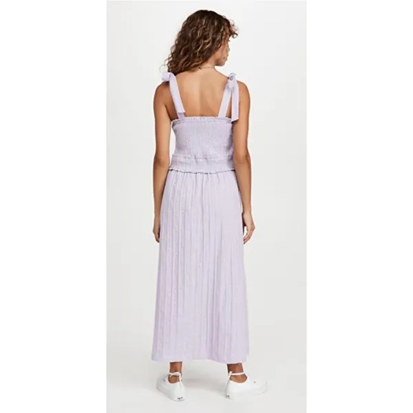 NWT Lost + Wander Angel in Disguise Maxi‎ Dress Medium Lavender Smocked Cottage - Image 12