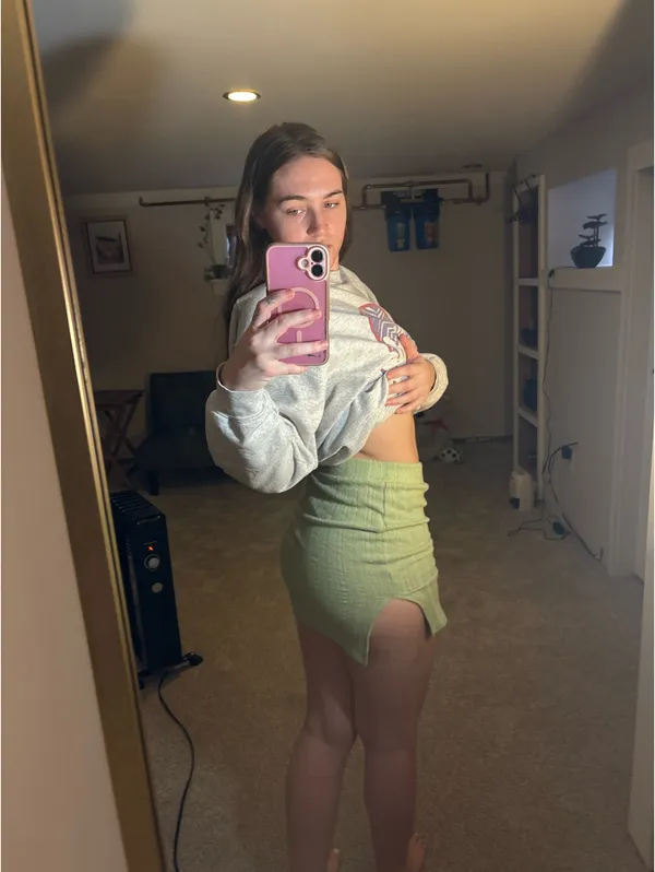 SHEIN skirt green - Image 3