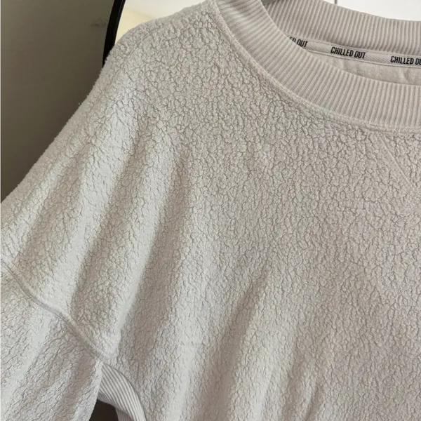 Aerie White Textured Sweater - Image 3