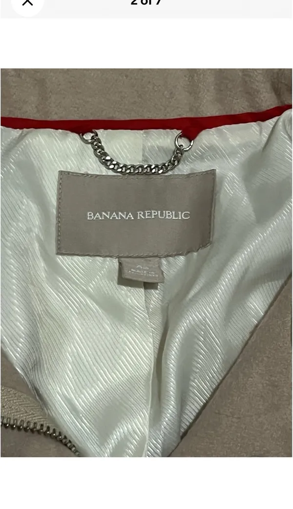 Banana Republic Women’s Wool Blend 2013 Coat Women’s Size XS Beige - Image 6