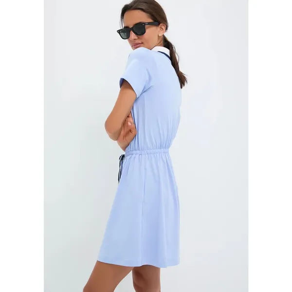 NEW Tuckernuck Light Blue Short Sleeve Performance Jersey Alcott Golf Dress XS - Image 3