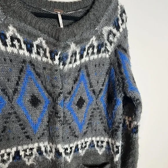 Free People Frosted Fair Isle cardigan sweater - Image 3