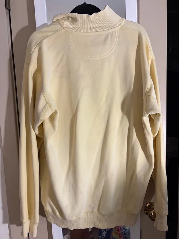 Cuffy's Cape Cod Quarter Zip Butter Yellow - Image 2