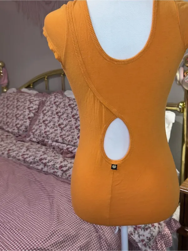 Y2K Apple Bottoms Sleeveless Orange Embellished Tank Top - Women - Image 6