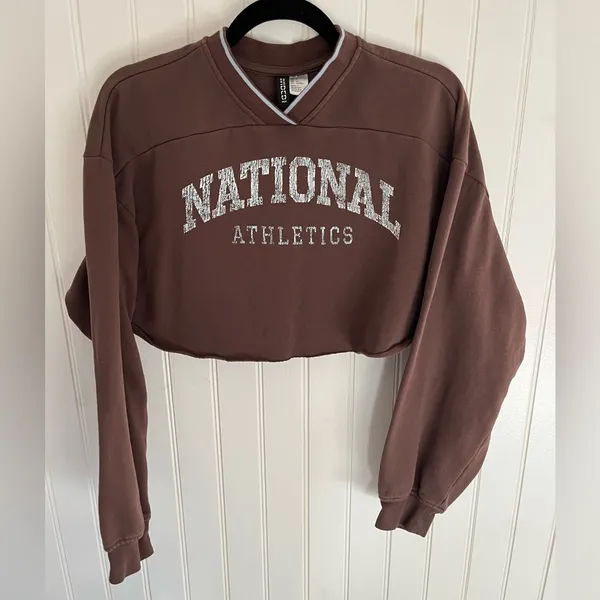 National Athletics Cropped Sweatshirt - Image 6