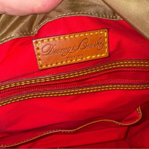 DOONEY & BOURKE Belvedere Nylon with Leather‎ Trims Hobo Shoulder Bag - Image 9