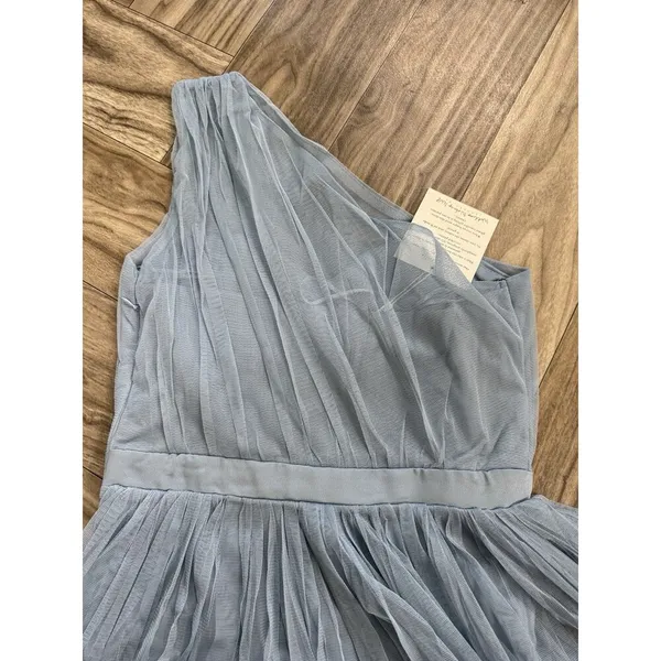 Anaya With Love Bridesmaid tulle one shoulder maxi dress in soft blue Zs 6 - Image 11