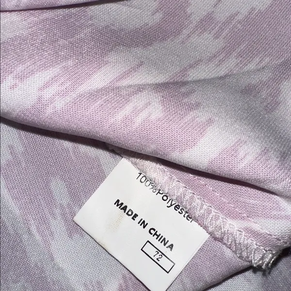 Elegant Pink Patterned Maxi Dress with tassels size  large - Image 5