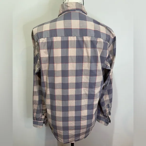 FRANK & OAK Long Sleeve‎ Cotton Plaid Button Down Shirt sz Medium - Image 3
