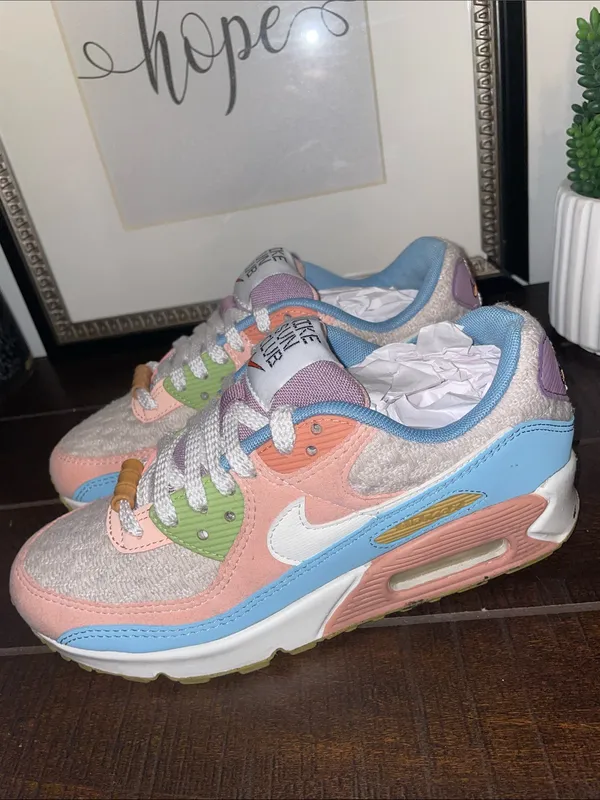 Nike Air Max 90 SE “Sun Club Multi” Women’s Sneakers Size 6 (DJ9997-100) - Image 8