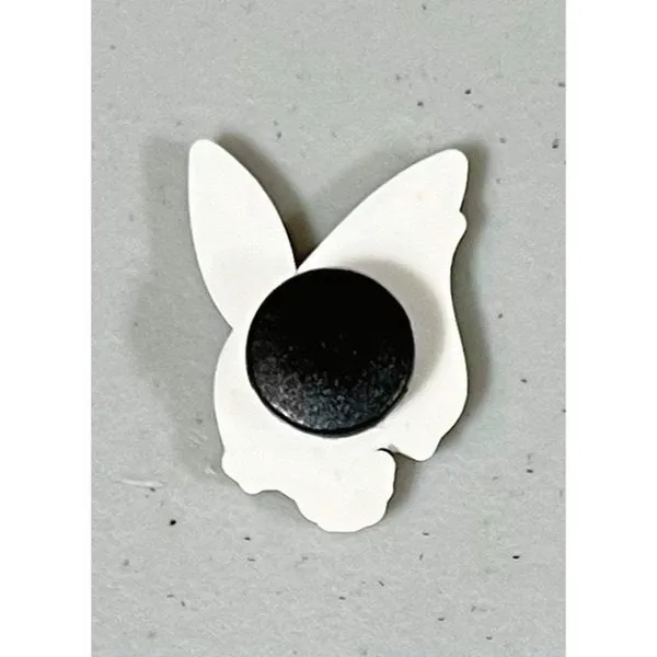 Crocs Black Playboy Bunny Y2K Shoes Shoe Charm Jibbitz 🌹✨ - Image 3
