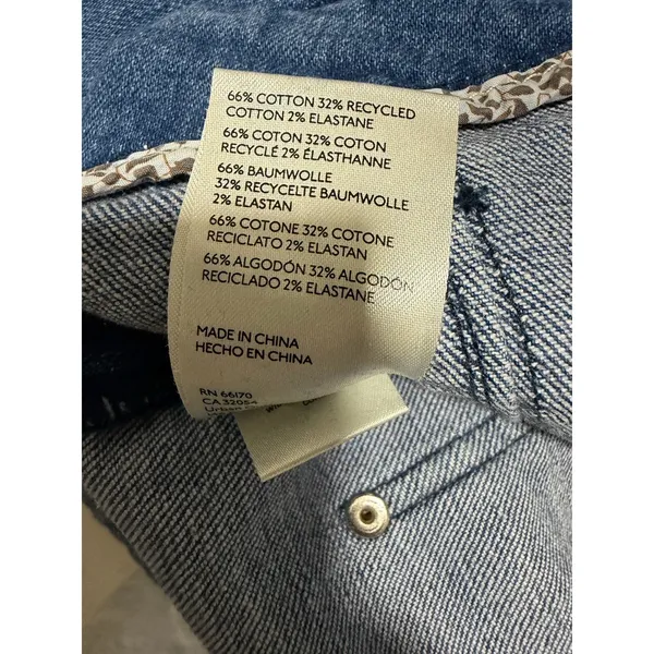 Maeve Anthropologie Junie Wide Leg High Rise Sailor Utility Trouser Jean Size 30 - Image 15