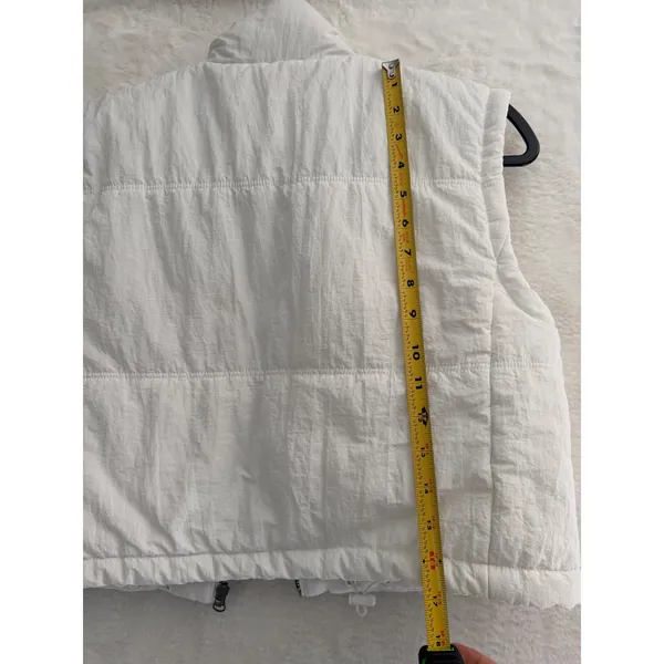 Thread & Supply Ivory Puffer‎ Vest Zip Front Quilted Sleeveless Jacket XS - Image 8