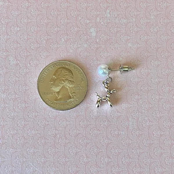 Handmade cute retro y2k ballon dog earrings 🐶🎈 - Image 5