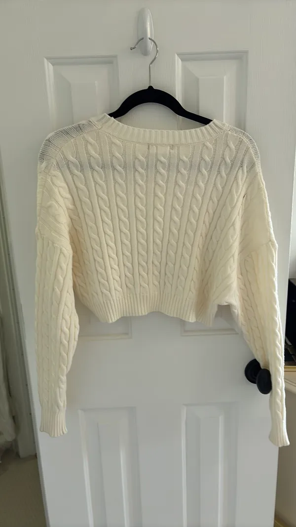 Altar'd State cropped white sweater - Image 2