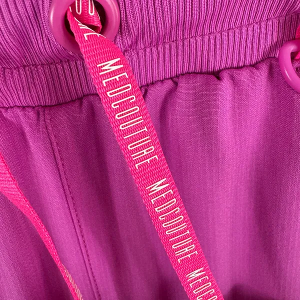 Med‎ Couture Energy Womens Jogger Scrub Pants Magenta Workwear Lightweight Small - Image 3