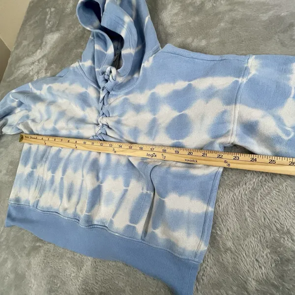 Fp‎ Movement Free People Blue White Tie Dye Pullover Sweatshirt Hoodie Womens M - Image 5
