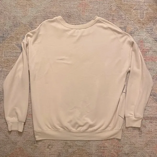 Disney Mickey Mouse Womens Crewneck Sweatshirt in Neutral Tones - Image 5