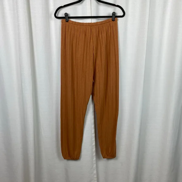 Aerie Offline Orange Brown Cozy Class Fold Over Jogger Sz.M NWT - Image 12