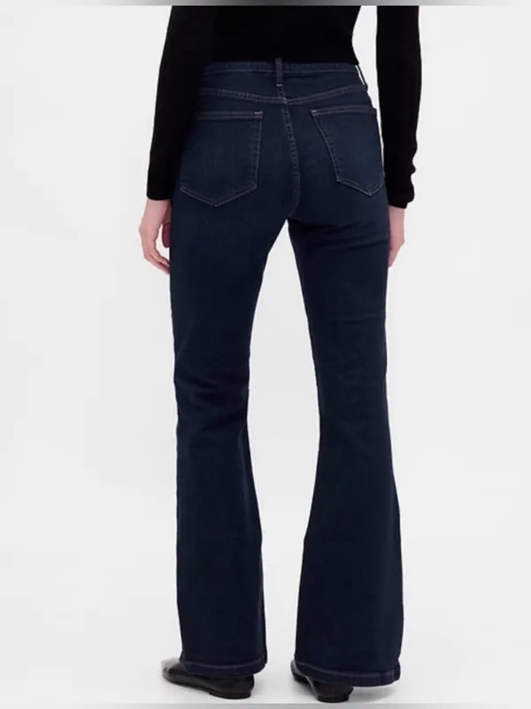 GAP 70's High Rise Flare Jeans in Dark Wash 28 - Image 2