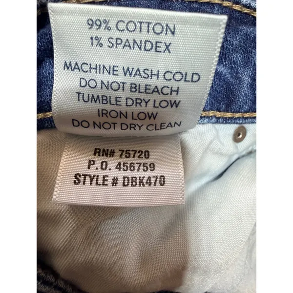 Daytrip Trouser Wide Leg Jeans Women's 27L Blue DBK470 Buckle Western Denim - Image 5