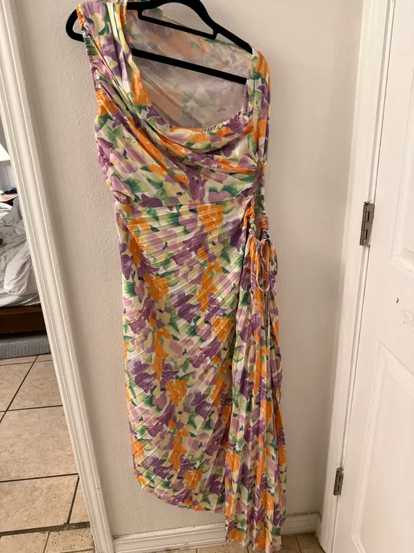 Floral maxi dress Purple Size L - Image 2