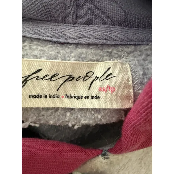 Free People Clover‎ Sweatshirt Floral Poppy Combo Women's Size XS - Image 12