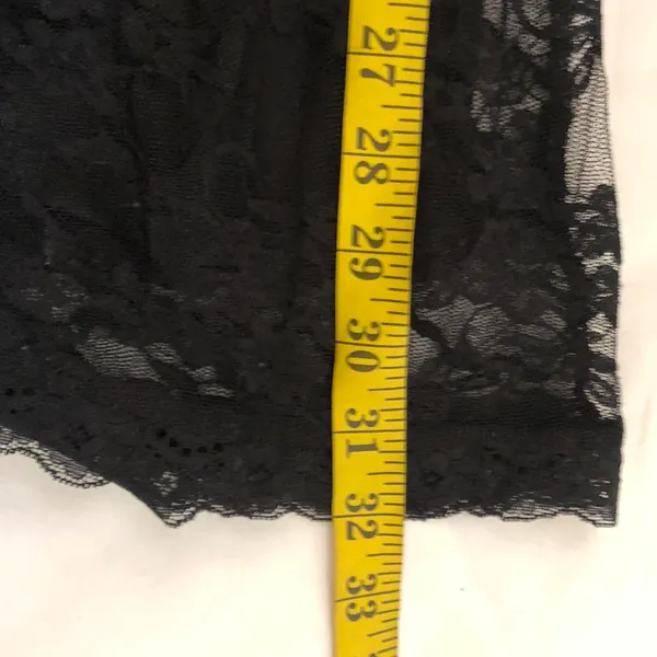 Gothic Whimsygoth Black lace mesh sweetheart neckline bustier corset mini flare babydoll coquette party cocktail formal dress-S - Image 6