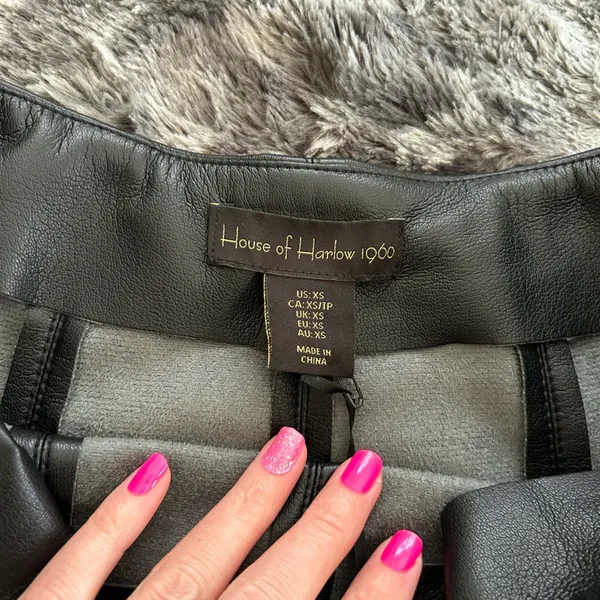 🐍🖤 House of Harlow 1960 leather skirt - Image 7